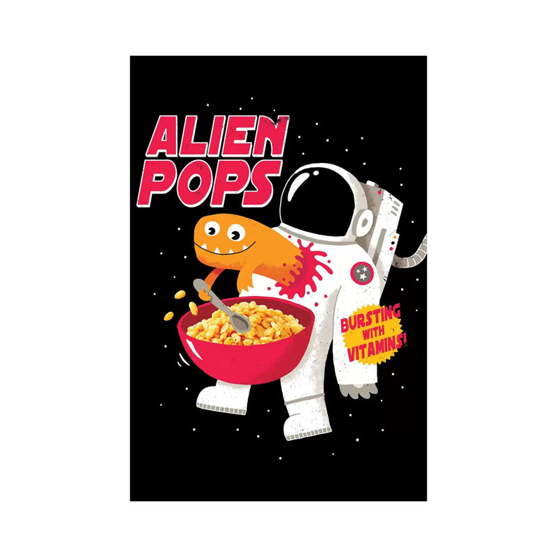 Alien Pops by Michael Buxton - Wrapped Canvas Print, 66.04 cm H x 45.72 cm W x 3.175 cm D