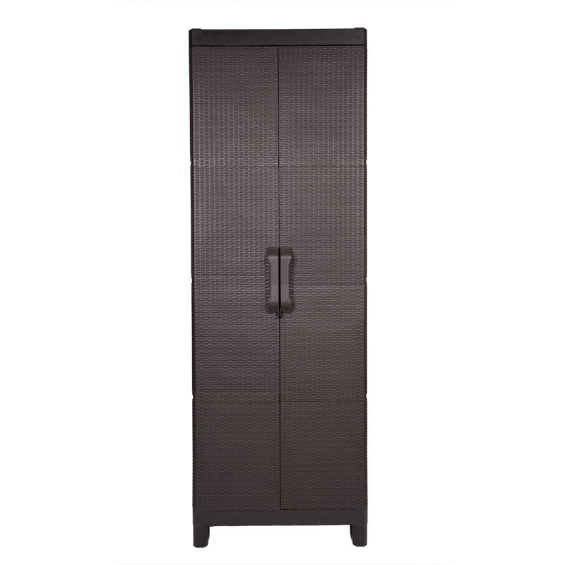 Large 3 Shelf Storage Cabinet in Espresso, 57.5''
