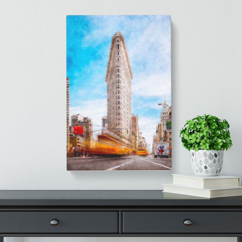 Flatiron Building In New York - Wrapped Canvas, 45cm H x 30cm W x 4cm D