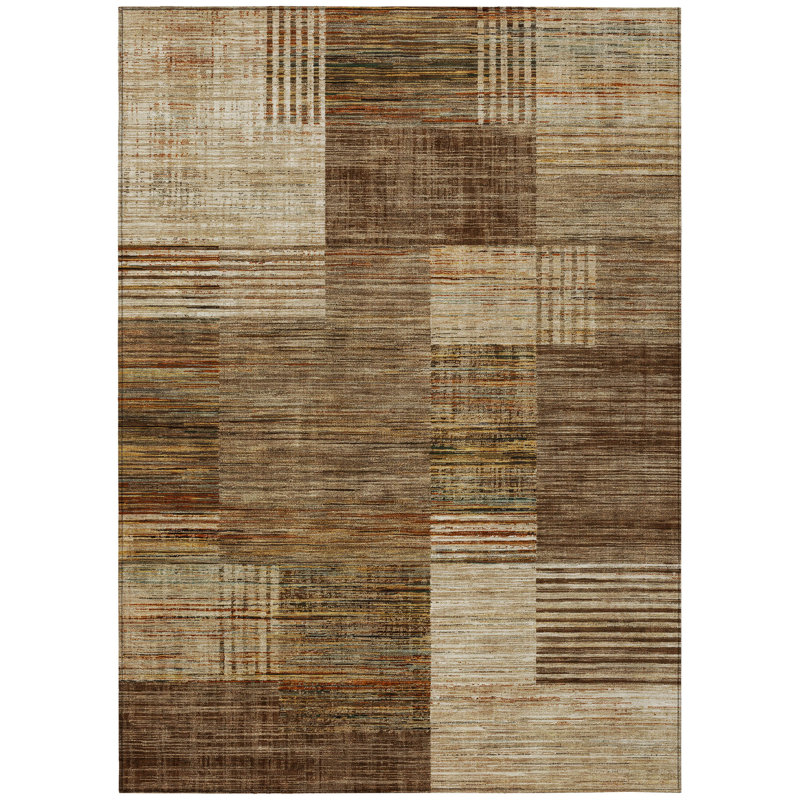 Machine Washable Indoor/Outdoor Jacinto ACN2149 Geometric Rug, Rectangle 10' x 14'