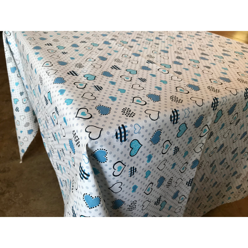 Nappes à motif de cœurs et de pois, Île Seymour Nord, Galapagos, Rectangle de 144 po