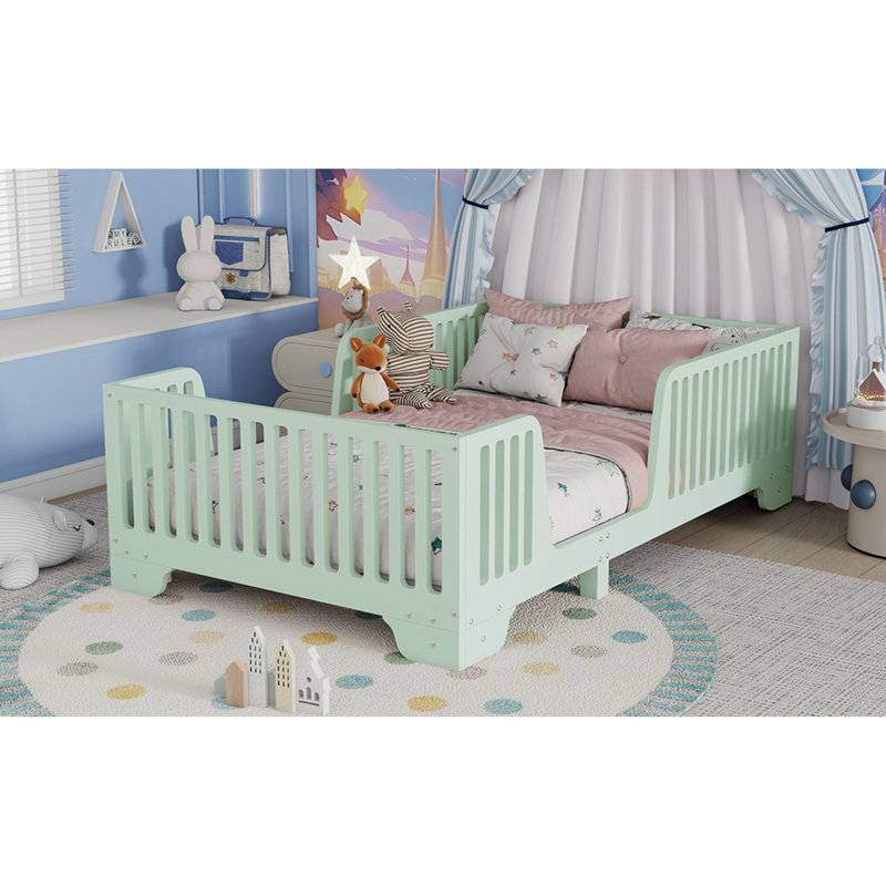 Lits robustes pour lit simple, structure en bois aggloméré, lit pour enfants de style Montessori