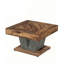 Table basse de style campagne moderne 31,49 po avec structure en métal robuste, mobilier haut de gamme haut de gamme