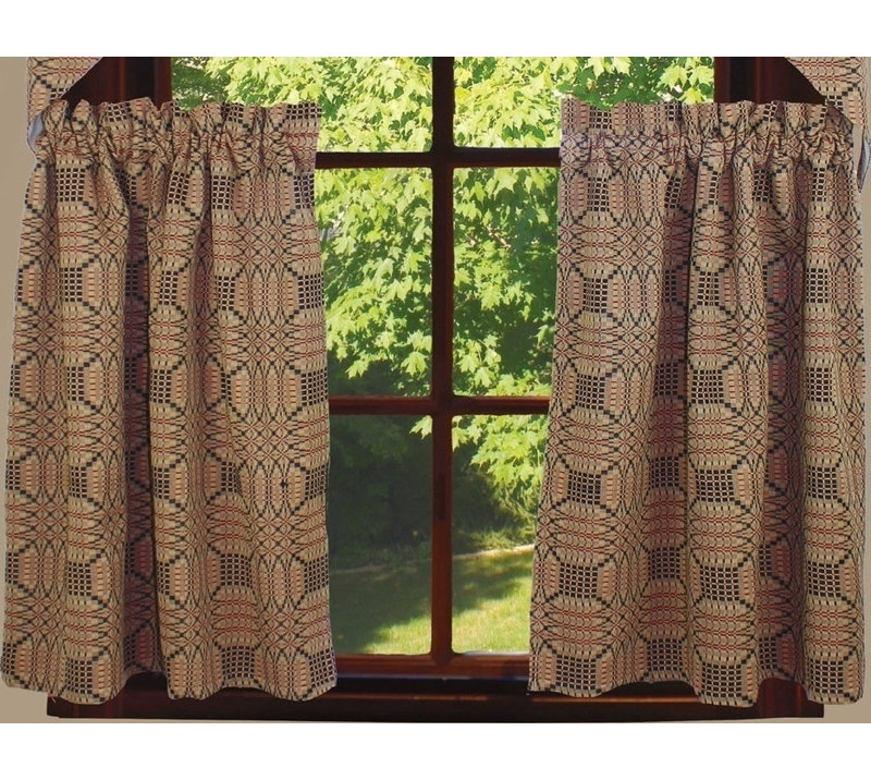Geometric Tailored Window Valance