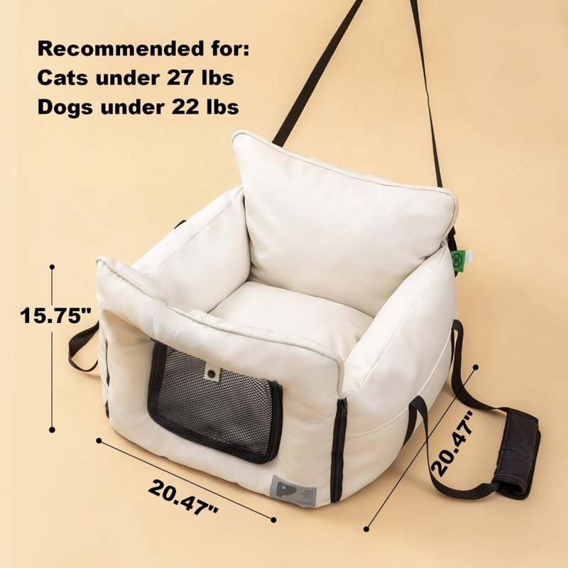 Siège d'auto pour chien pour petits chiens
