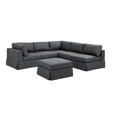 6 - Piece Upholstered Sectional
