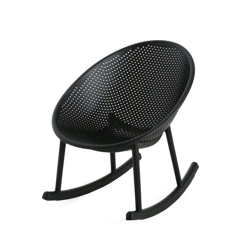 Chaise berçante Gable, Noir, noir, noir, noir