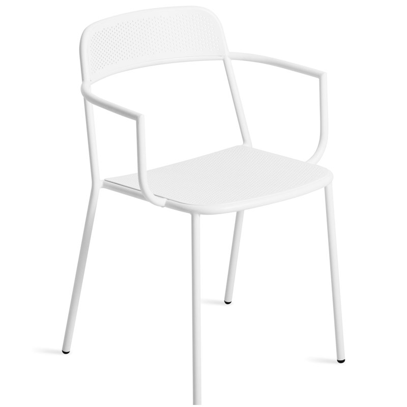 Trim Arm Chair, White
