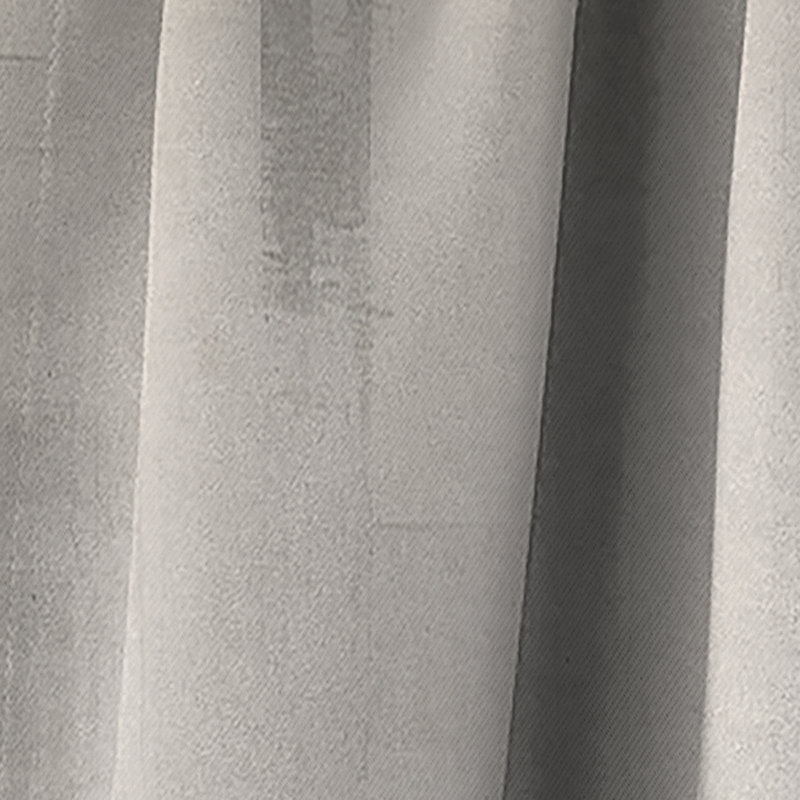 Gris gris blanc platine I - Rideau Shapes - Rideau abstrait occultant - 1 panneaux, L 52 po x L 120 po