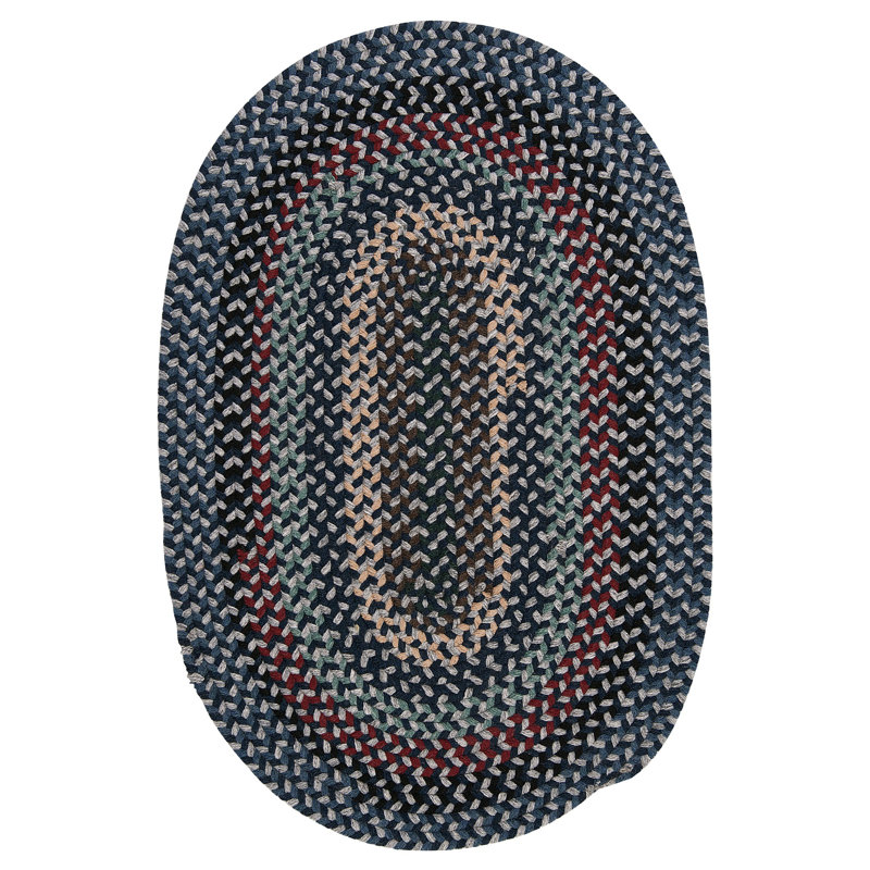 Tapis réversible en laine Lettie, Oval 8 pi x 10 pi