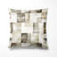 Coussin Country Farmhouse - Patchwork gris et beige-125946805