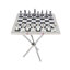 Table de jeu d'échecs en aluminium et métal-63342009