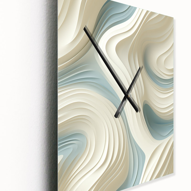 Jasin - Horloge murale abstraite, H 40 po x l 10 po x P 1 po