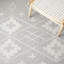 Tapis gris / ivoire Holtby Southwestern-666618737