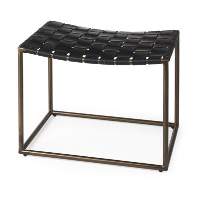 Tabouret de coiffeuse en cuir véritable Holden