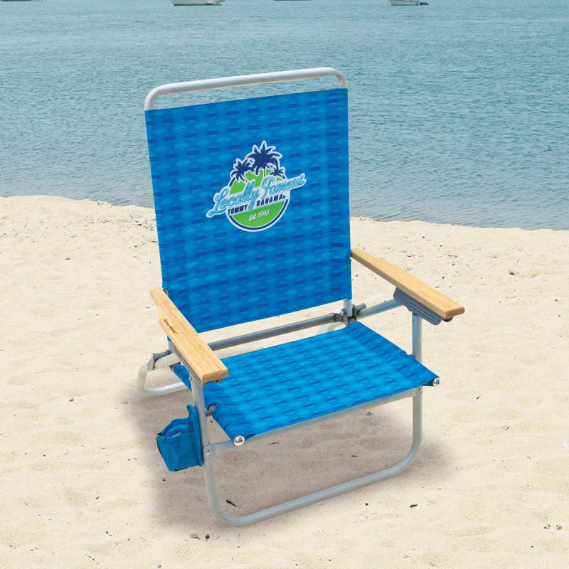 Tommy Bahama 4-Position Easy In-Easy Out Folding Beach Chair