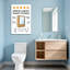 Armoire de salle de bain et de buanderie avec miroir et rangement compact-1224642085