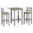 Jetziel 2 - Person Pine Solid Wood Top Four Leg Dining Set-449267290-449267294-449267298