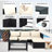 3 Piece Patio Conversation Sofa Seating Group With Cushions-433979922