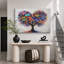Œuvre d'art graffiti coloré, images de chambre d'enfant, impression sur toile encadrée-131636441-131636444