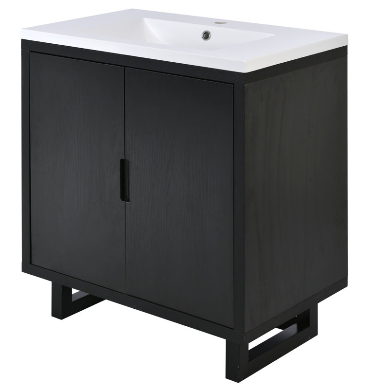 29.5'' Single Bathroom Vanity Base Only, Black