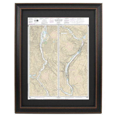 Willamette River, Portland To Walnut Eddy | Nautical Chart | Framed Print