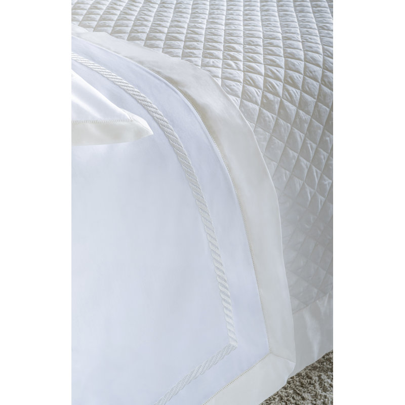 Simply Sateen_Quilted Coverlet, Twin Duvet Cover, Ivory