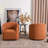 Charleene 32" Wide No Assembly Boucle Upholstered Swivel Barrel Chair (Set of 2)-88387654