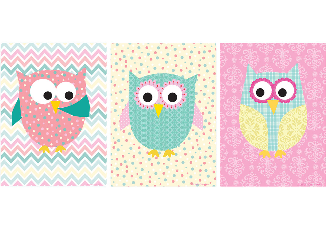 Animals 3 - Piece Framed Art (Set of 3) Stupell Industries