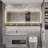 Hameed Rectangle LED Metal Floor Mirror Modern & Contemporary Lighted Full-Length Mirror with Tempered Glass-769413363