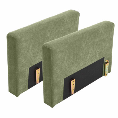 Chenille Armrest Module Set of 2