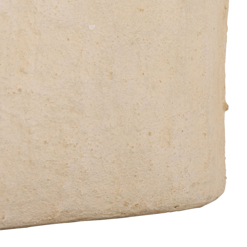 Grand pot de fleurs carré Cana, Beige