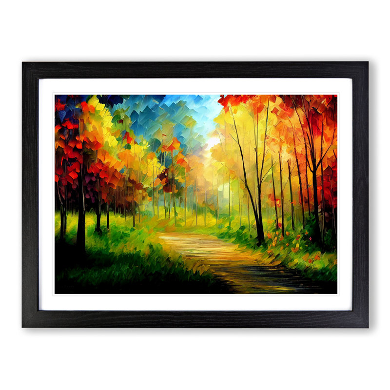 Magical Forest Vol.4 Abstract - Framed Print, Black, 46cm H x 64cm W x 2cm D