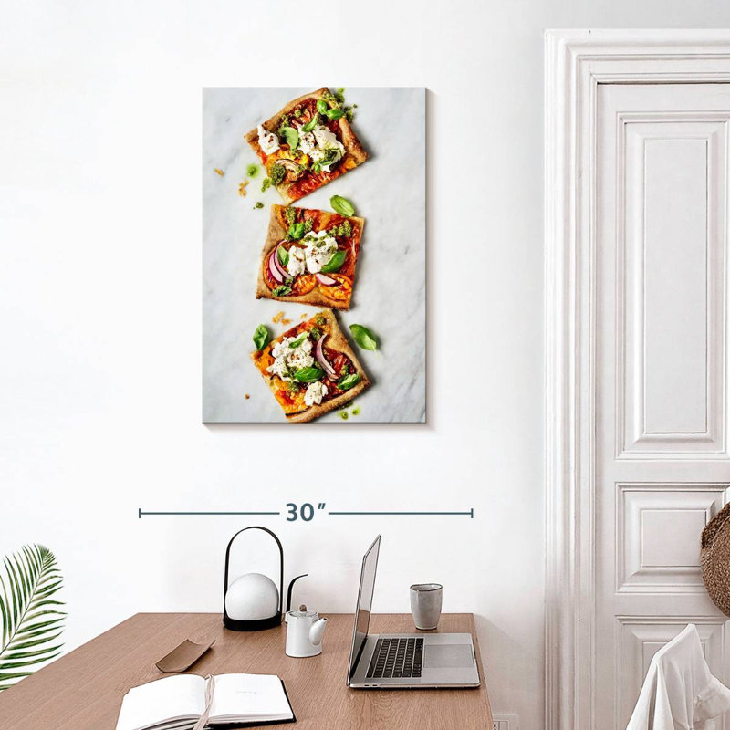 Carrés de pizza Yarlin, H 30 po x l 20 po