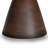 30"W Walnut Solid Acacia Modern Round Coffee Table with Pedestal Base, Fully Assembled