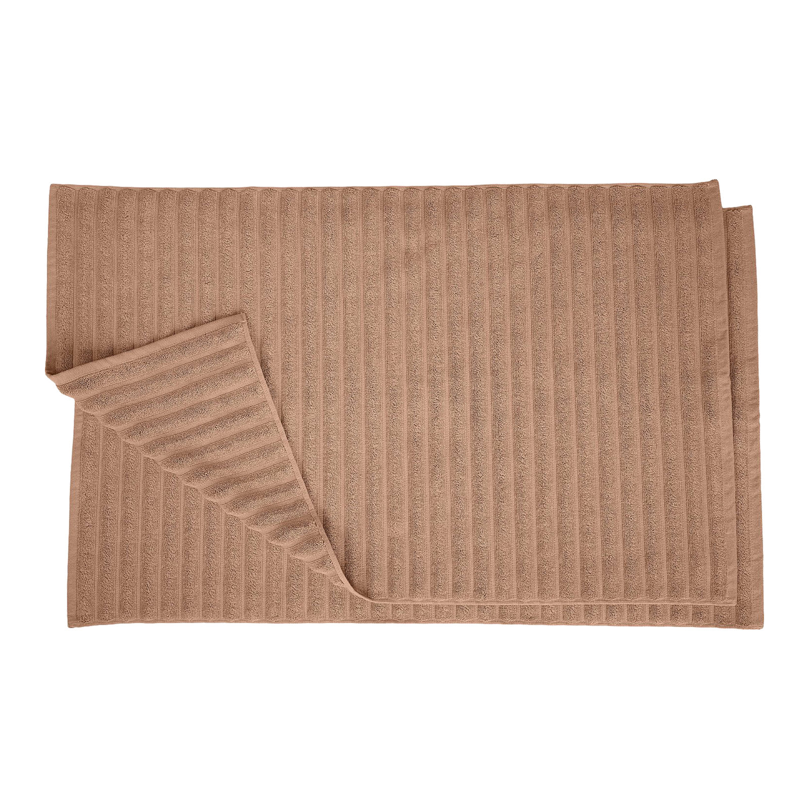 Pardue Cotton Bath Mat, Coffee, Solid Color