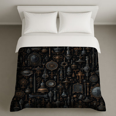 Housses de couette objets ornés rétro
