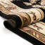 Timeless Traditional Tufted Black/Beige Rug-439271701