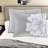 Reversible Floral Bedding Sets, Cotton Blend, Grey And Peach, Full/queen