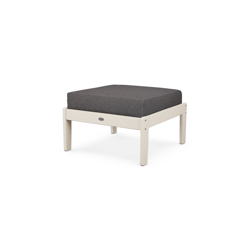 Repose-pieds Braxton, Structure sable / coussin gris anthracite cendré