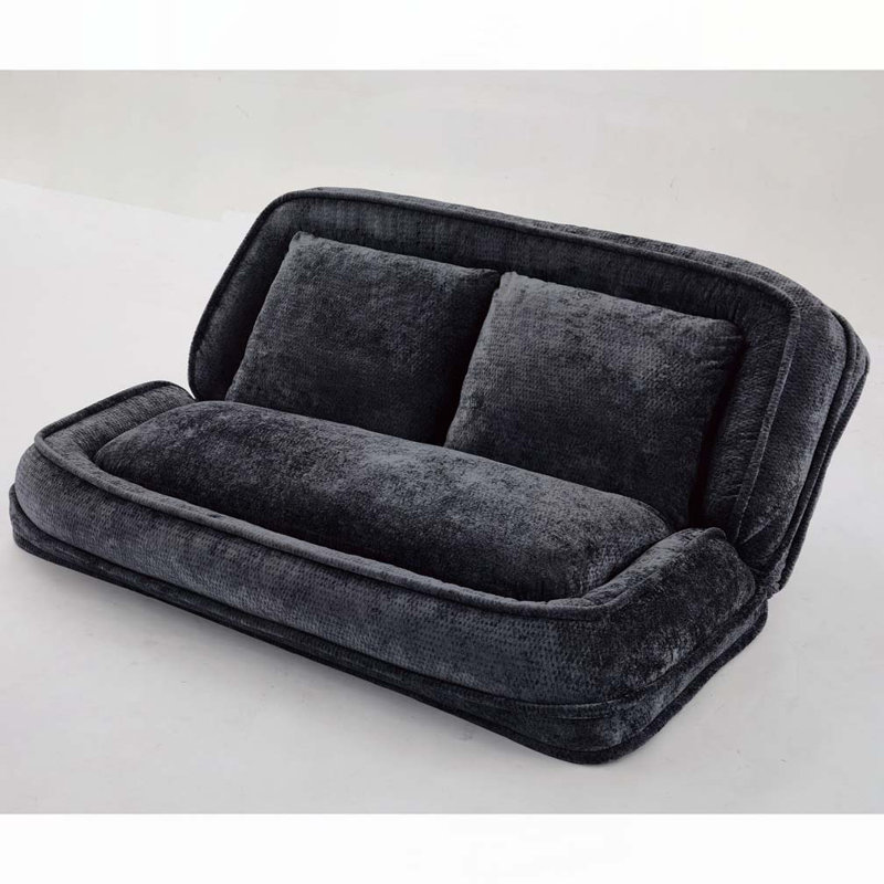 Lit double pour chien avec canapé réglable, Noir