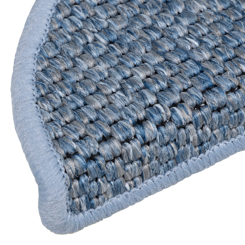 Shellson Non-Slip Stair Tread, Semi-Circle 17cm x 56cm, Blue