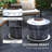 Outsunny Smokeless Fire Pit With Fireproof Mat, 20" Barrel Style Portable Wood Burning Firepit, Magnesium Oxide Low Smoke Camping Bonfire Stove For Backyard, Patio, Picnic-112413065