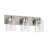 3-Light 18.5 in. Brushed Nickel Vanity Light with Clear Square Glass Shades-2052992837-2050243610