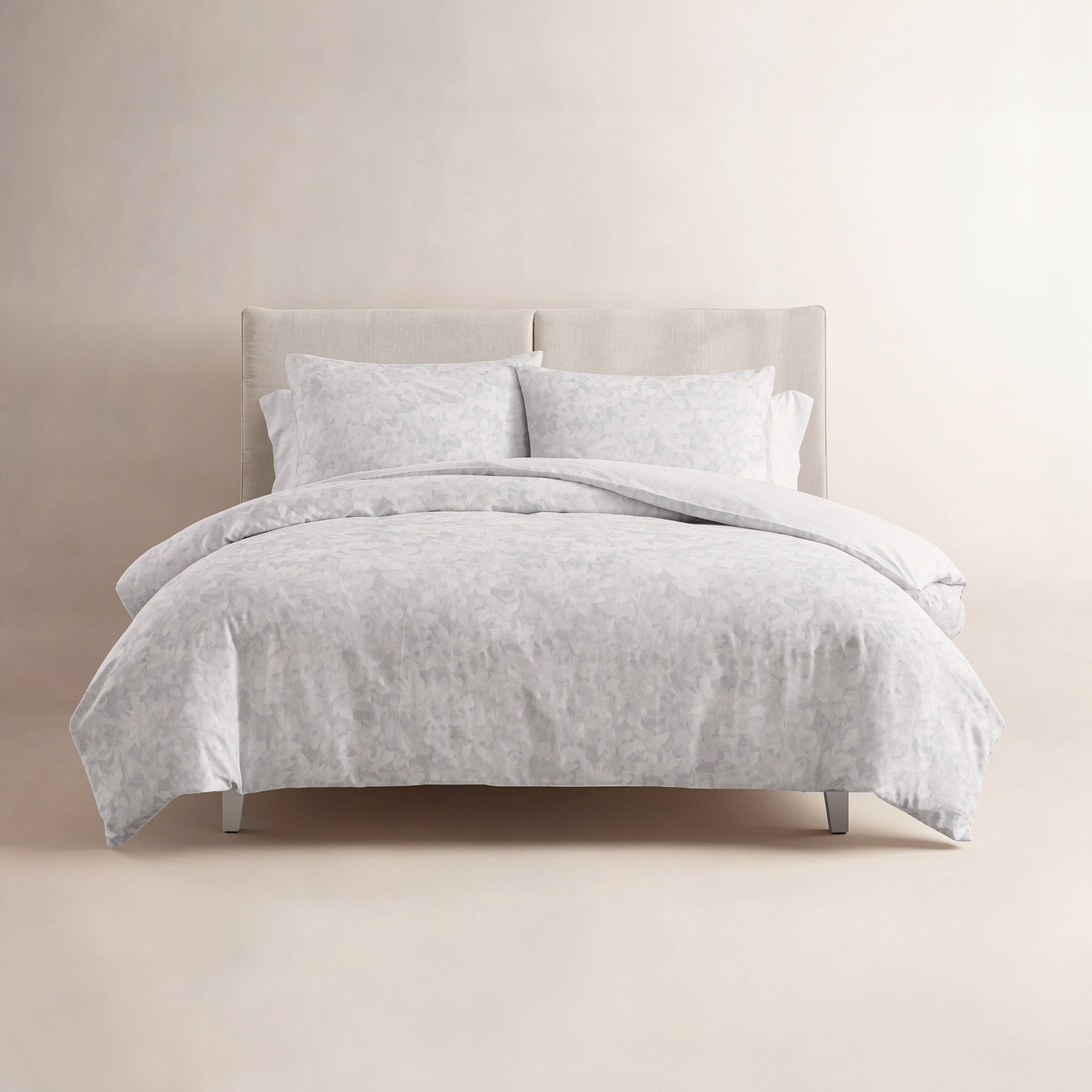 Floral Cotton Comforter Set, King Comforter + 2 King Shams