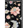 Hollander Floral Hand Hooked Wool Black Area Rug