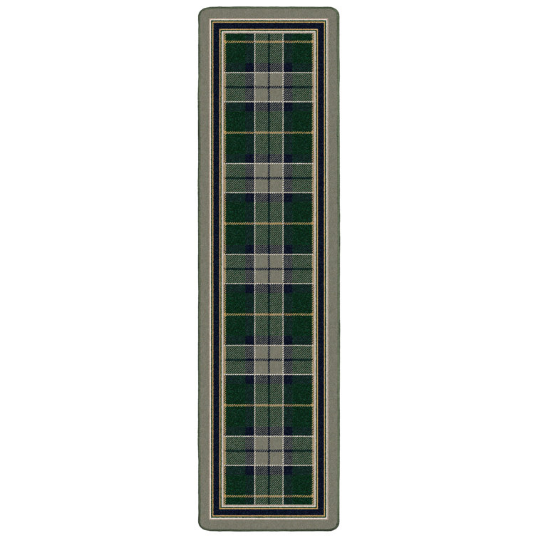 Alminus Signature Magee Tartan Sage Plaid Area Rug