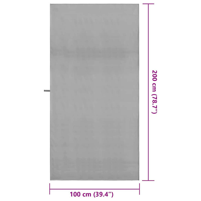 Beach Towel, Dark Grey