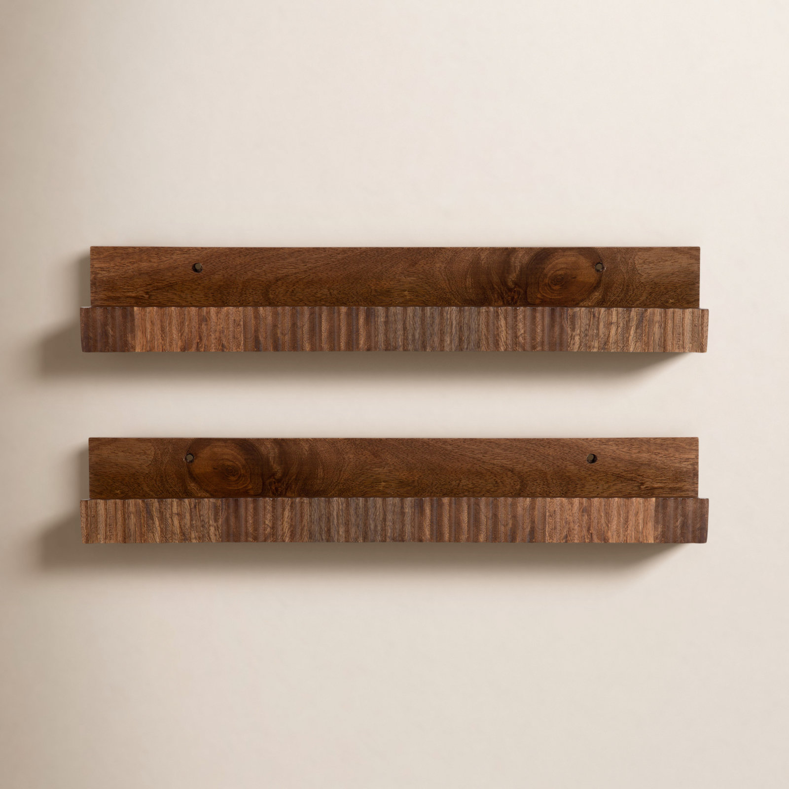 Trudie 24" Floating Shelf, Medium Wood