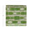 Stoneware Plate With Rectangle Pattern